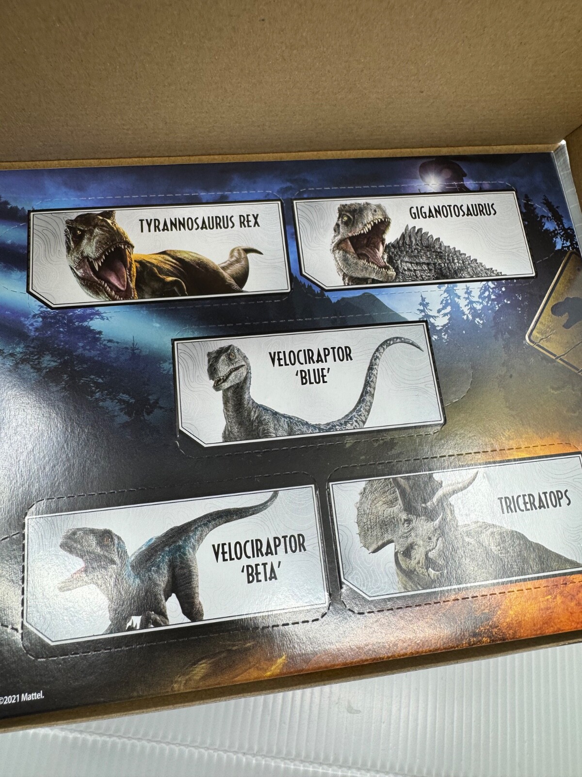 Hot Wheels Jurassic World Dominion Character Car 5 Pack Box Set Brand New