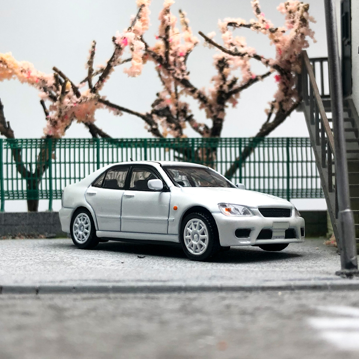 Mini Altezza RS200 White 1:64 Scale Diecast Model – Rare Collectible