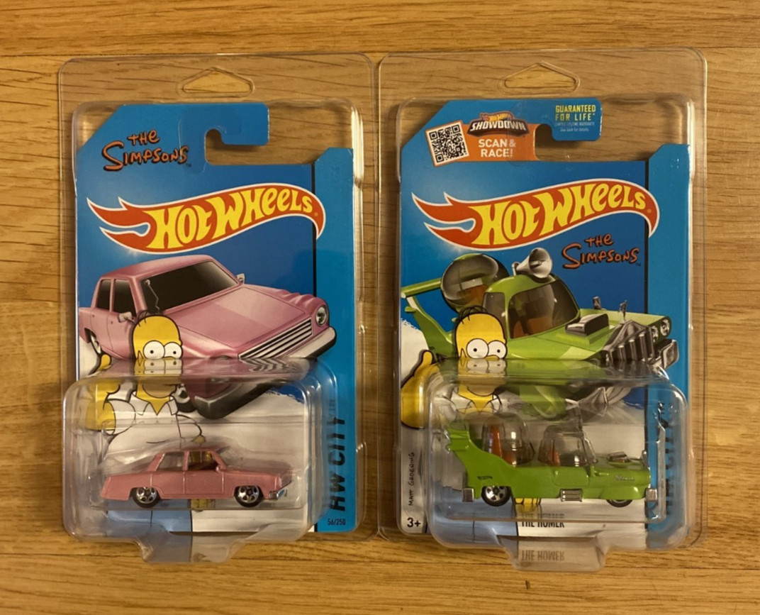 Hot Wheels HW CITY The Simpsons Family Car And The Homer Lot Protect Packs