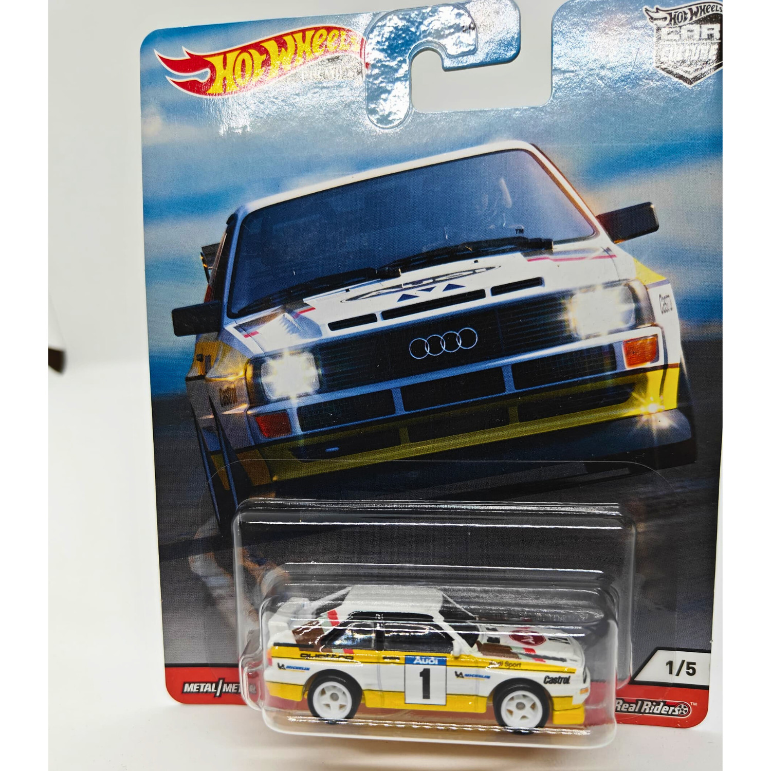 Hot Wheels Premium 84 Audi Sport Quattro Car Culture Thrill Climbers W/Protector