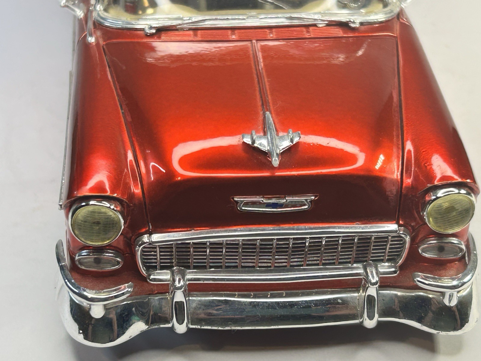 RARE Maisto 1955 Chevrolet Bel Air Nomad Pro Rodz Metallic Red 1:18 Die Cast