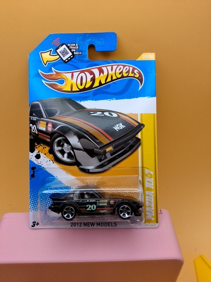2012 Hot Wheels New Models 31/247 MAZDA RX-7 Black 🔥63