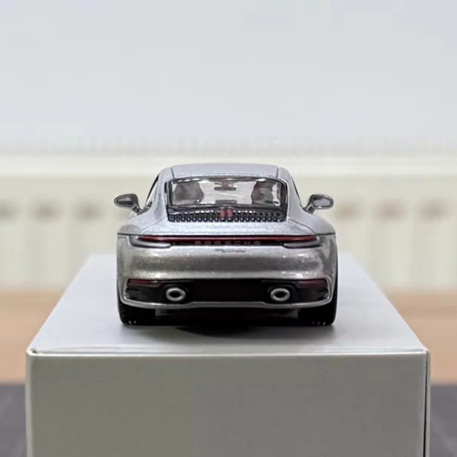2026 Almost Real 1/64 Porsche 911 Carrera 992.1 GT Silver Metallic Diecast Model