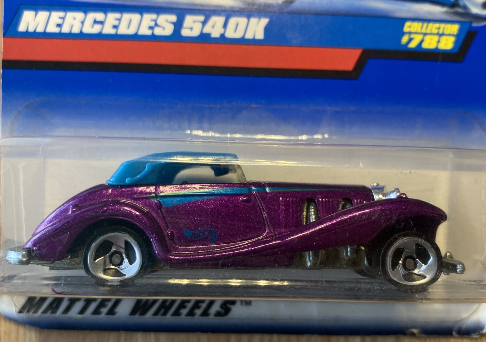 HOT WHEELS MERCEDES 540K #788 (Metallic Purple w/Blue Top)