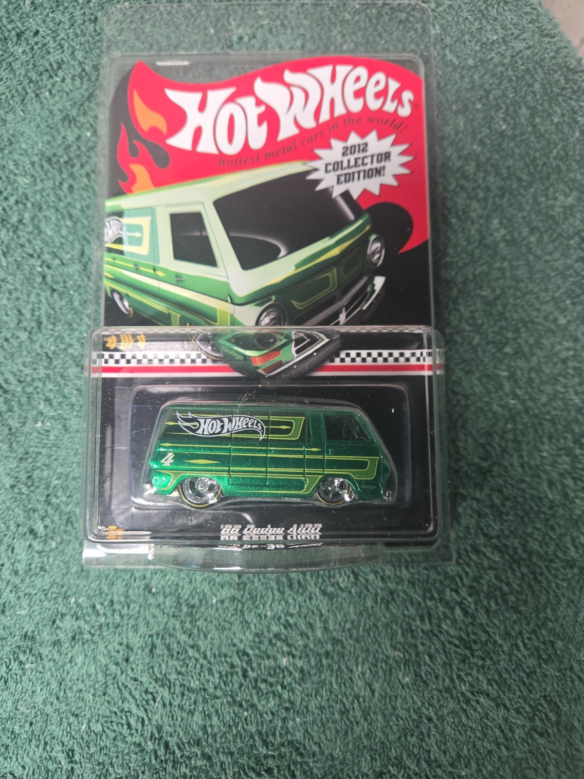 Hot Wheels RLC 2012 Collector Edition ’66 Dodge A100 Green With Real Riders New