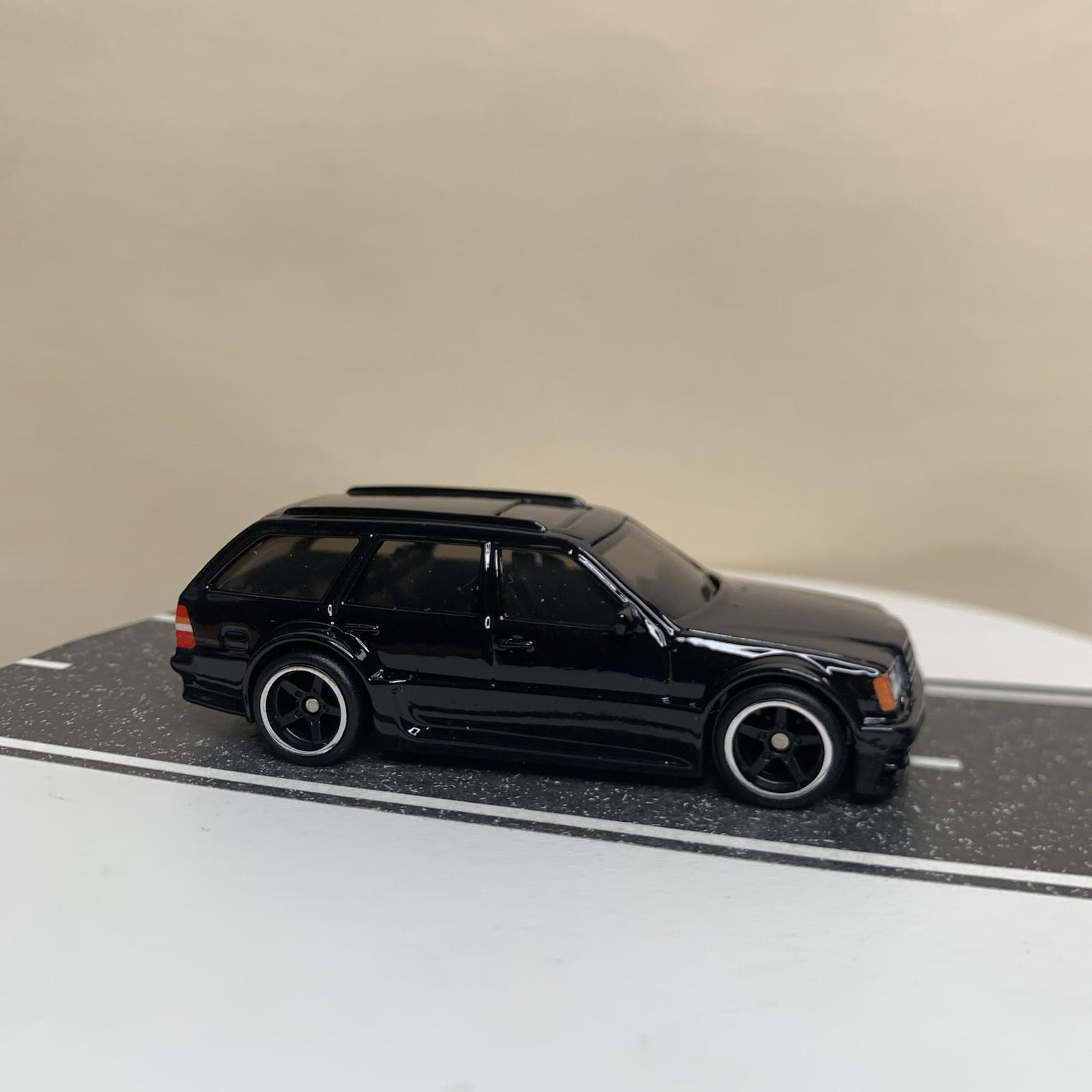 Hot Wheels Premium Boulevard #60 Mercedes-Benz AMG E36 Estate Wagon Custom Black