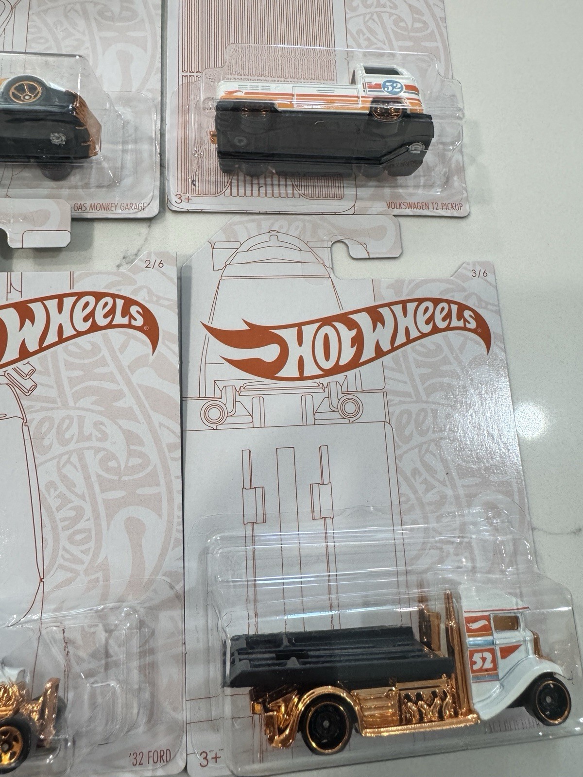 Hot Wheels 52nd Anniversary 2019 Complete Set Of 7 with Gazella GT