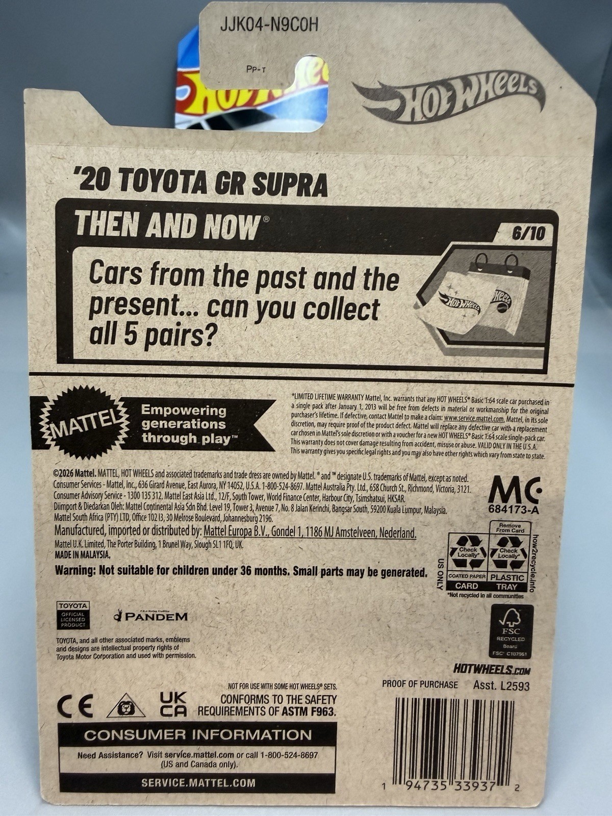 2026 Hot Wheels Lot Of (3)-’20 TOYOTA GR SUPRA Silver-NEW