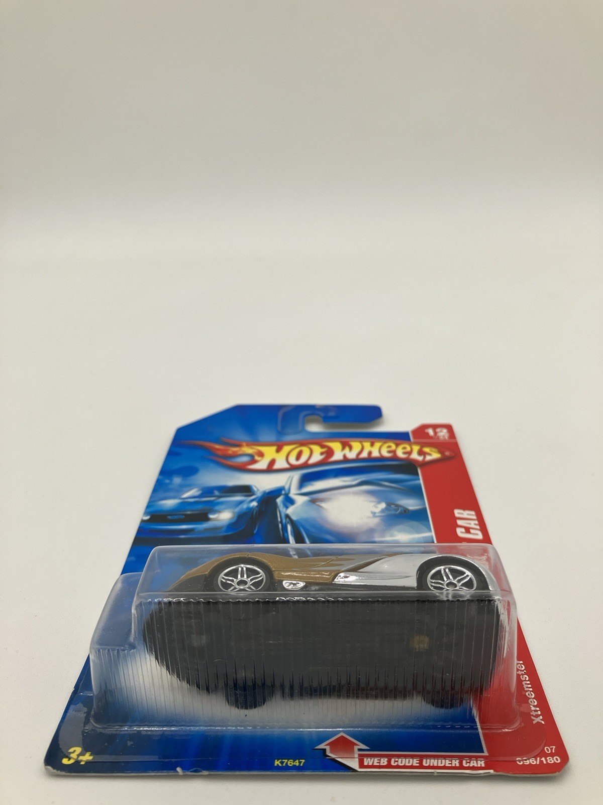 Hot Wheels Xtreemster Code Car Series 12/24 Metallic Gold Chrome Vintage 2007