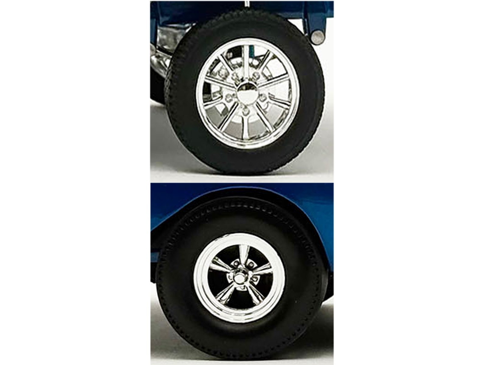 “DRAG” WHEEL & TIRE SET OF 4 PCS “1957 CHEVROLET GASSER” 1/18 BY ACME A1807019W