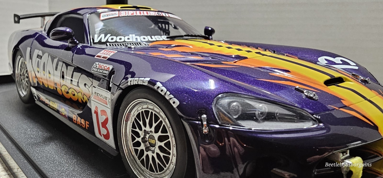 AutoArt Bob Woodhouse 1:18 Dodge Viper Comp Coupe #715/6000 With COA