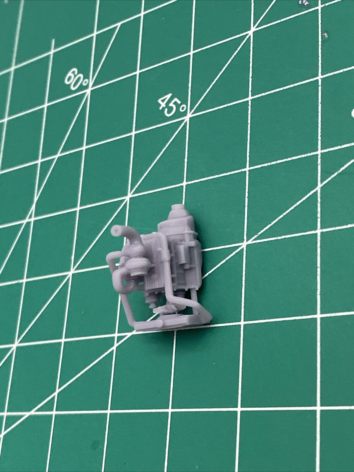 1/64 Turbo Diesel Engine For Diecast Scale Customs Hotwheels Etc 3D Resin Print