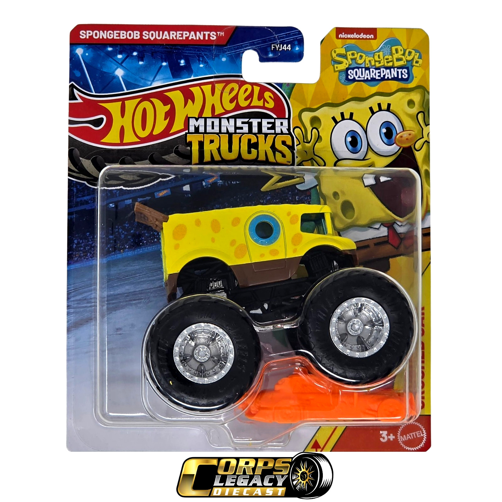 Hot Wheels Monster Trucks SpongeBob SquarePants HW Screen Time 1/4 1:64 2026 NEW