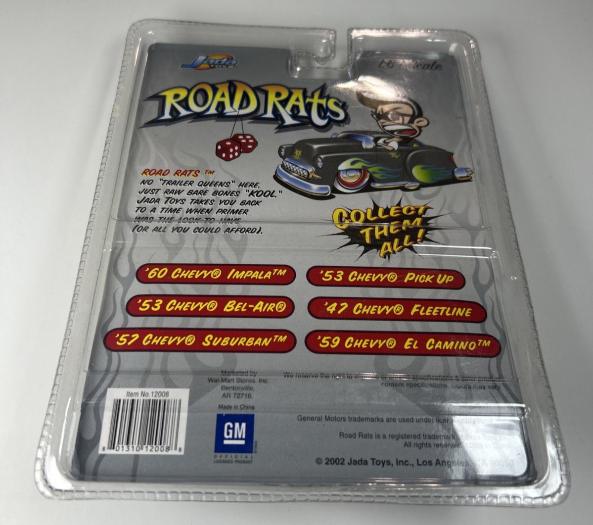 VTG NOS Sealed 2002 Jada Toys Road Rats Mixed Lot of 12 Hot Rod 1:64 Diecast
