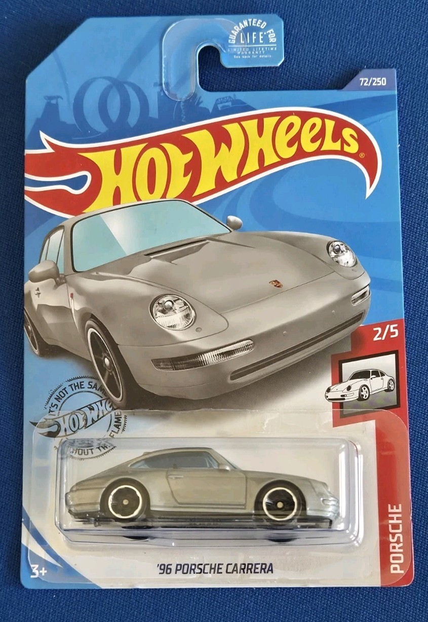 Hot Wheels ’96 Porsche Carrera Porsche Kroger Fry’s Exclusive 72/250 Silver