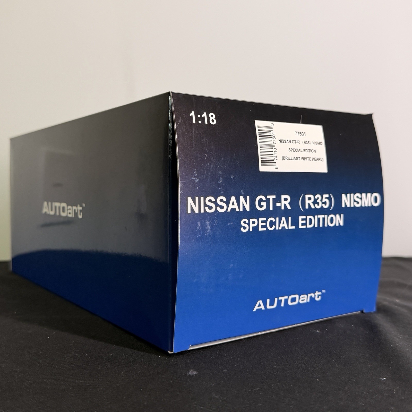 1:18 AUTOart 2022 Nissan R35 GTR Nismo Edition Brilliant White Pearl 77501