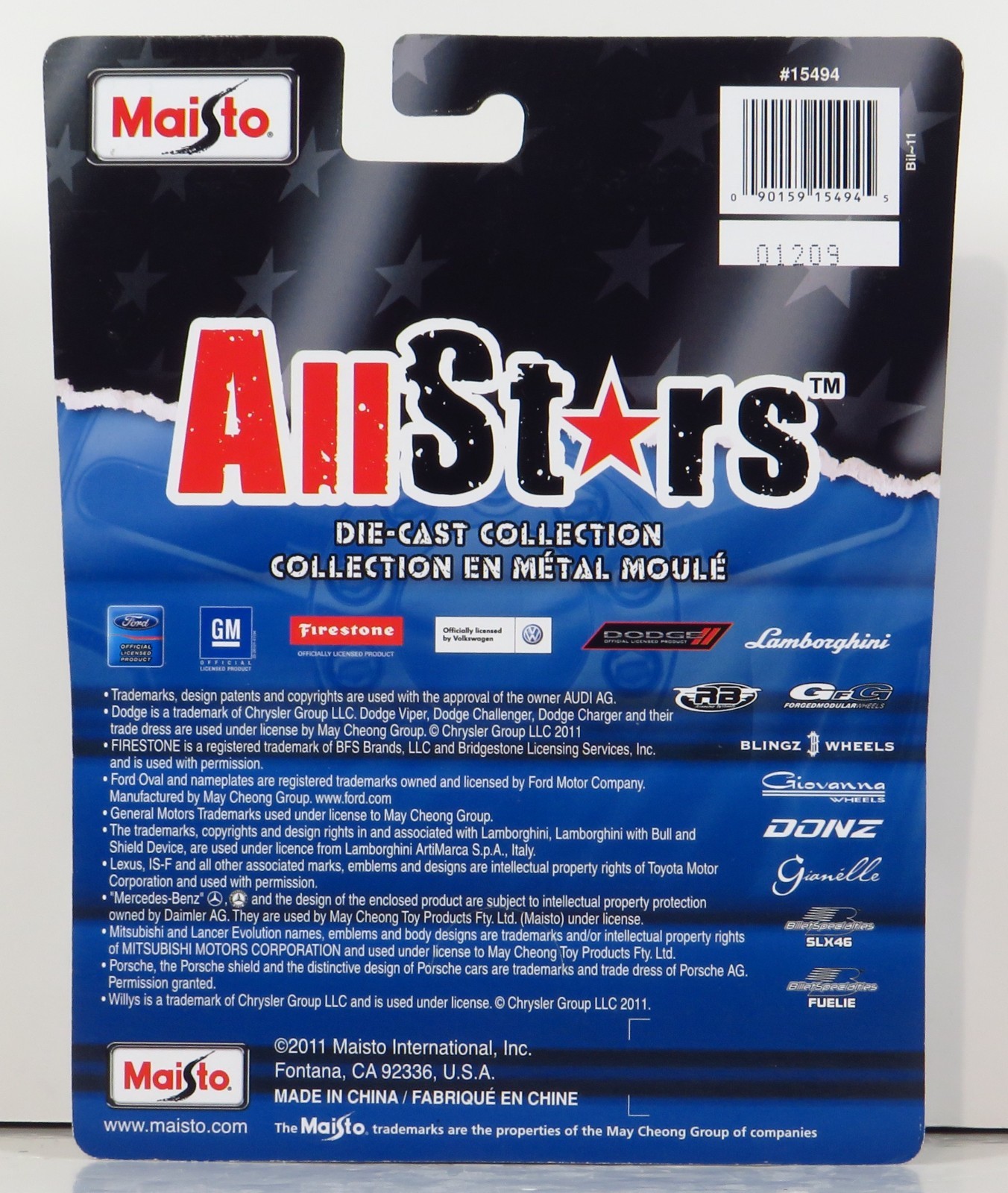 Maisto All Stars Series 11 2005 Chrysler 300C Hemi Mopar Custom 05 Diecast 1:64