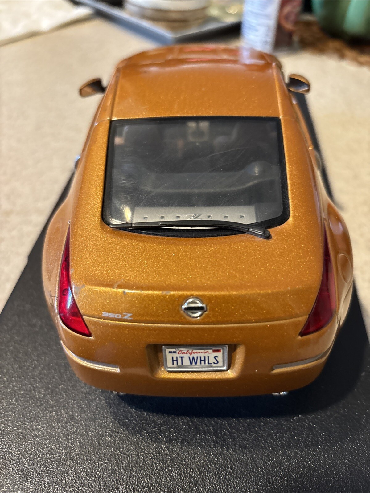 Nissan Z With Stand Toy Car Collectible Diecast 4.5” x 9”