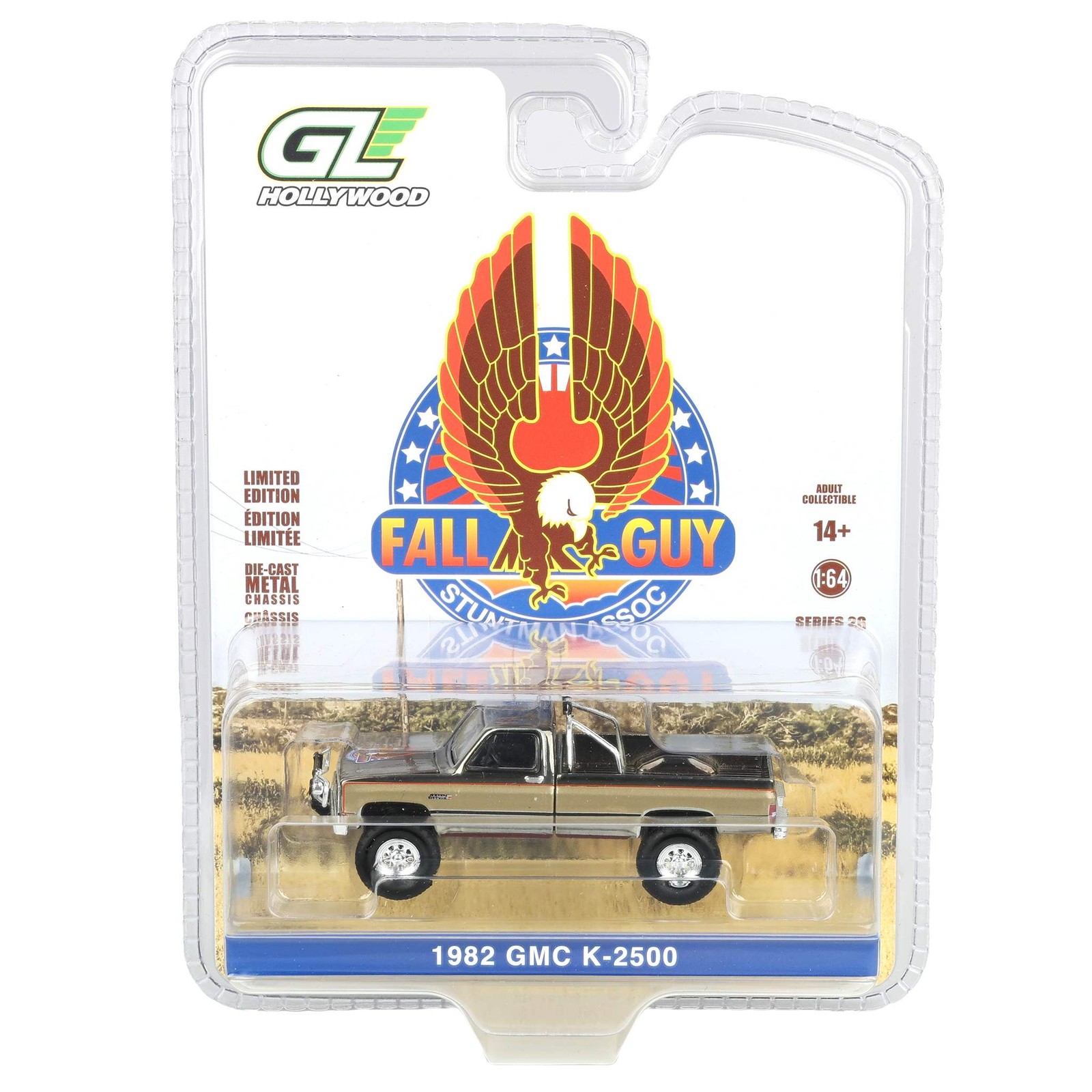 Chrome1/64 1982 GMC K-2500 Fall Guy Stuntman Association HollywoodSeries 44860-F