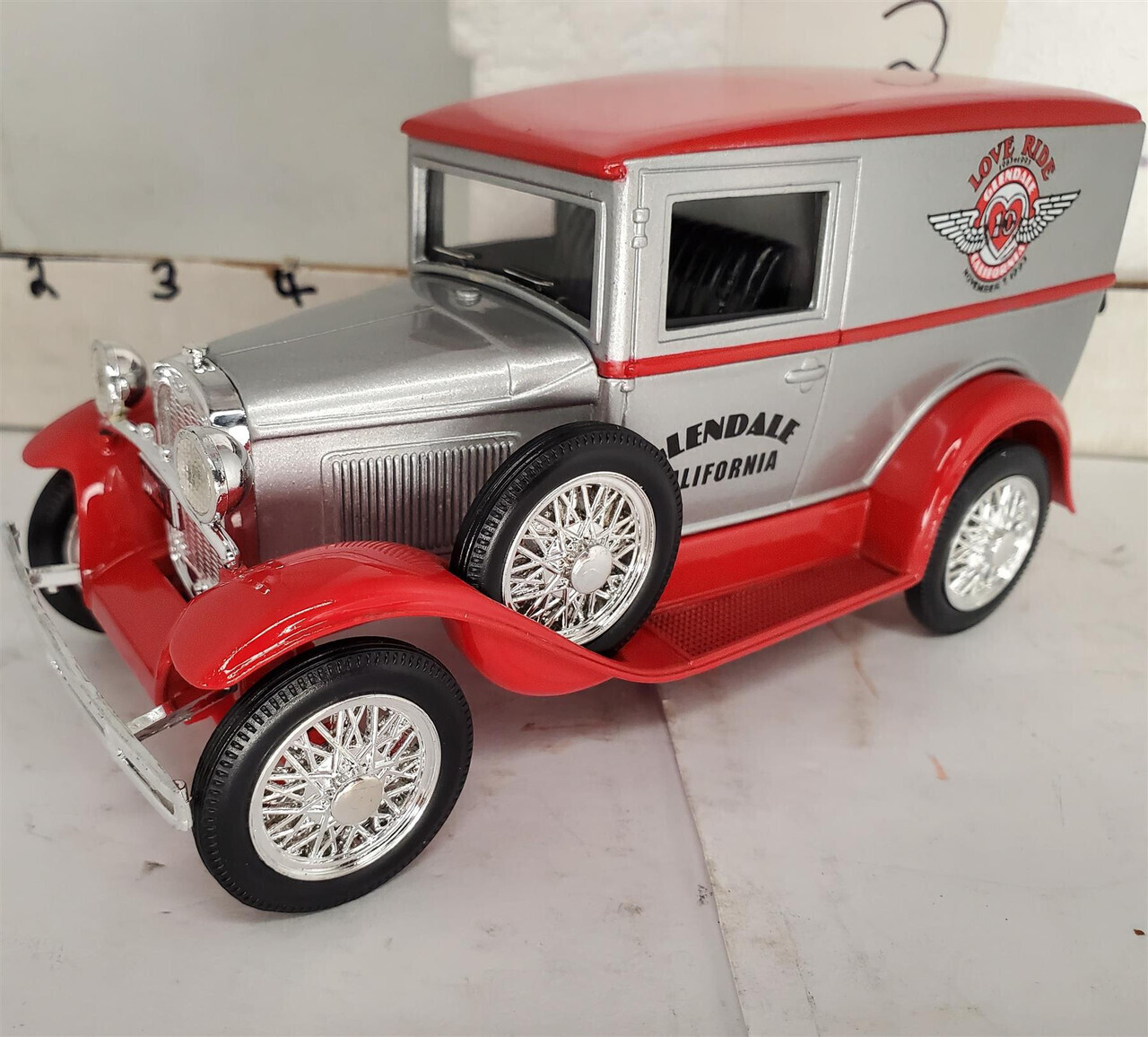 LIBERTY MODEL A DELIVERY VAN 1:25 SCALE DIE CAST “LOVE RIDES”