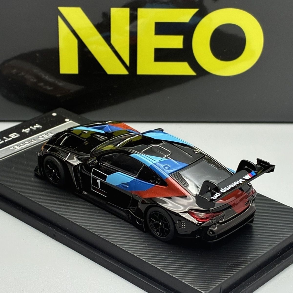 1/64 NEO BMW M4 GT3 Painted No.1 Diecast Model Car.