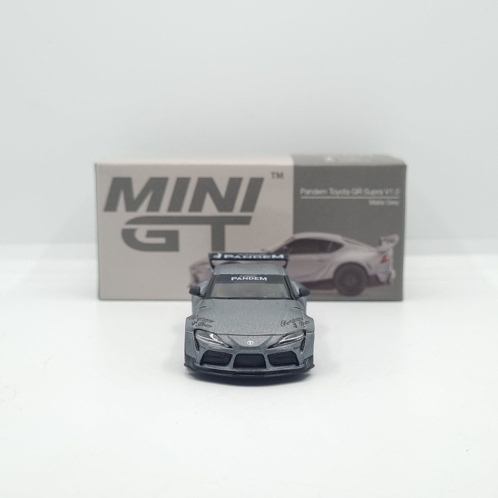 Mini GT Pandem Toyota GR Supra V1.0 Matte Grey RHD MGT00250-R