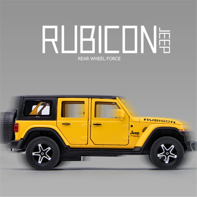 1:32 Jeeps Wrangler Rubicon Alloy Car Model Diecasts Metal Off-road Vehicles Car