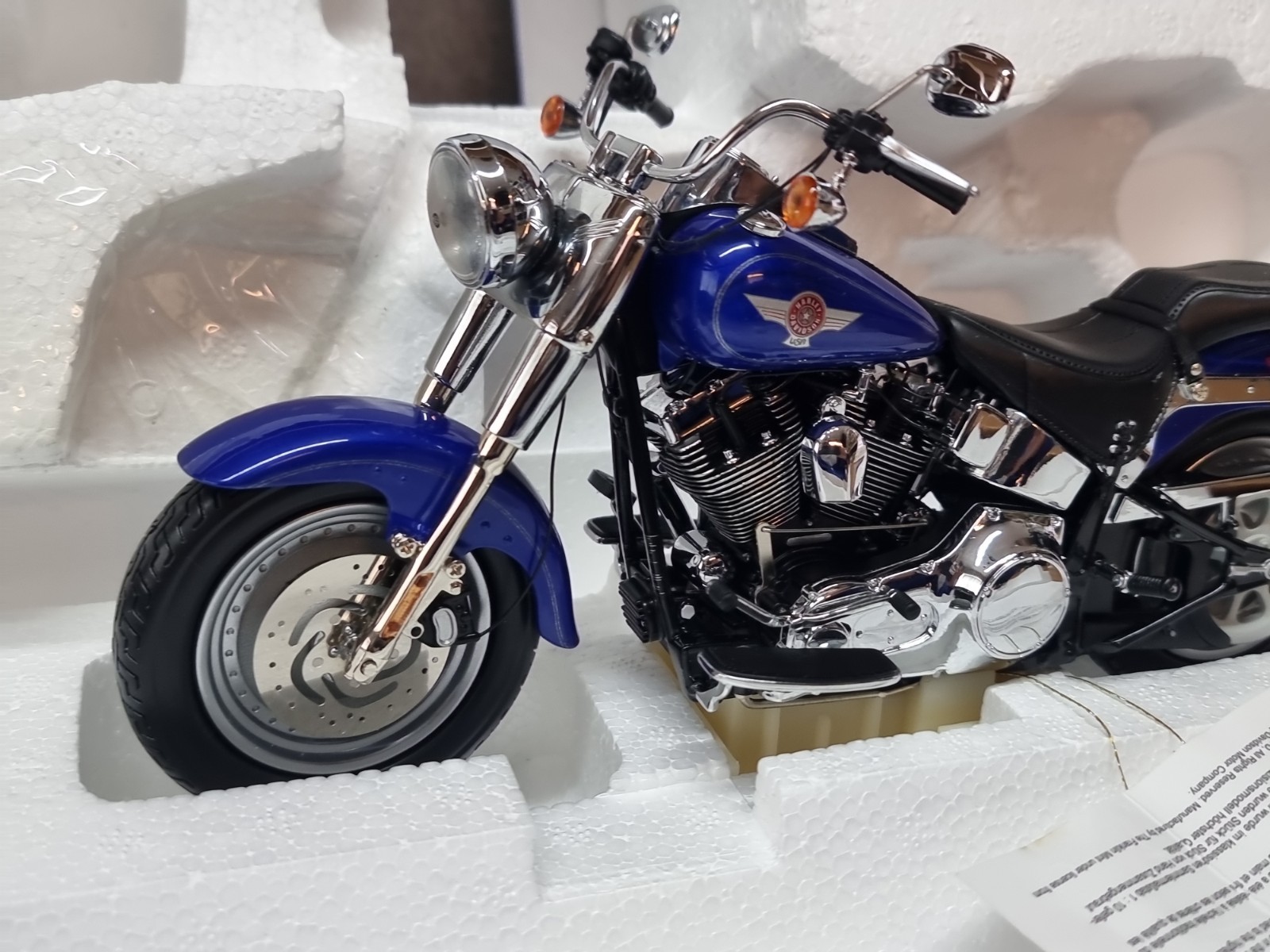 Franklin Mint 1:10 Scale 2006 Harley Davidson Fat Boy New With Papers