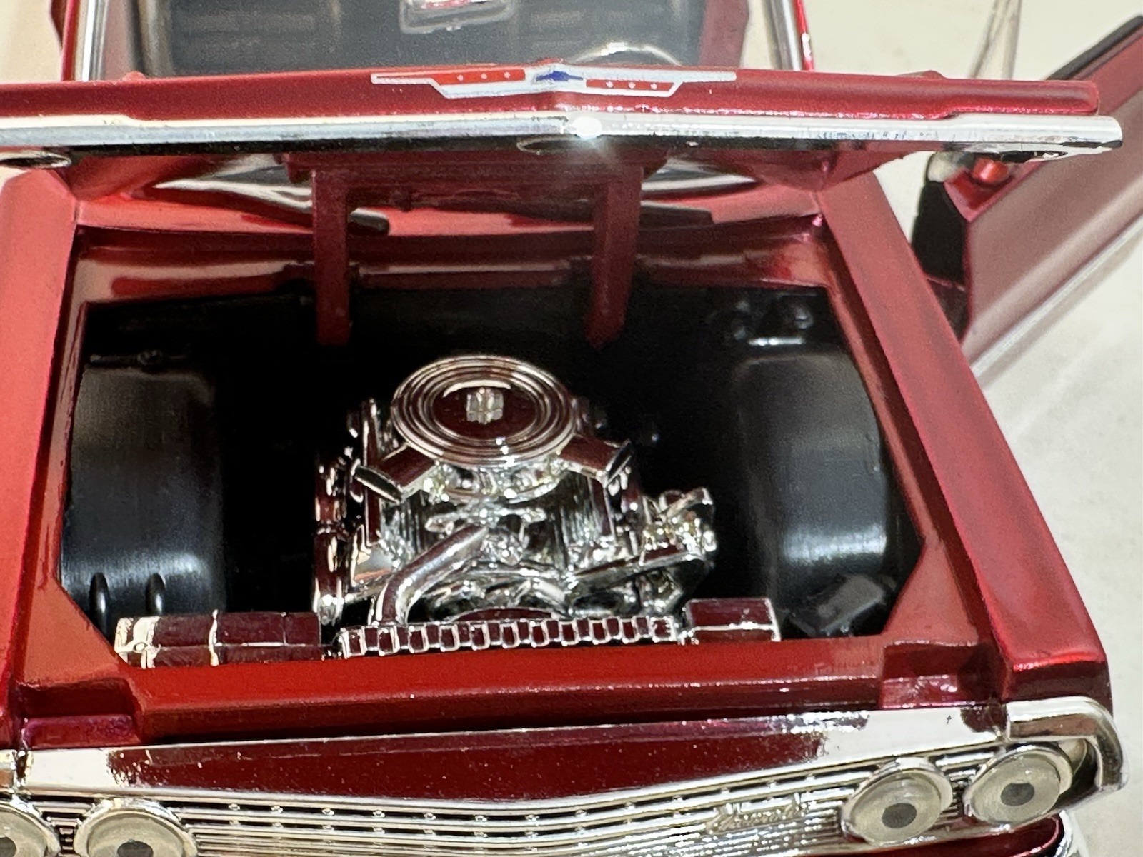 JADA DUB CITY 1963 CHEVY IMPALA RED 1:24 DIECAST MODEL CAR NEW NO BOX