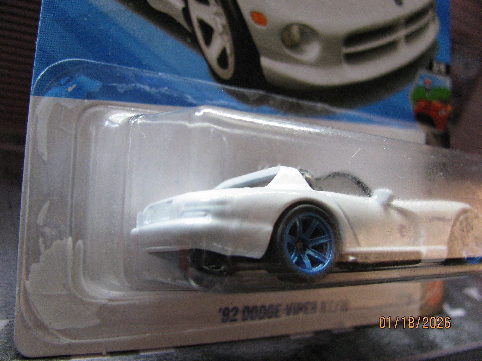2026 Hot Wheels ’92 Dodge Viper RT/10 – TREASURE HUNT, w/Real Riders Wheel Swap