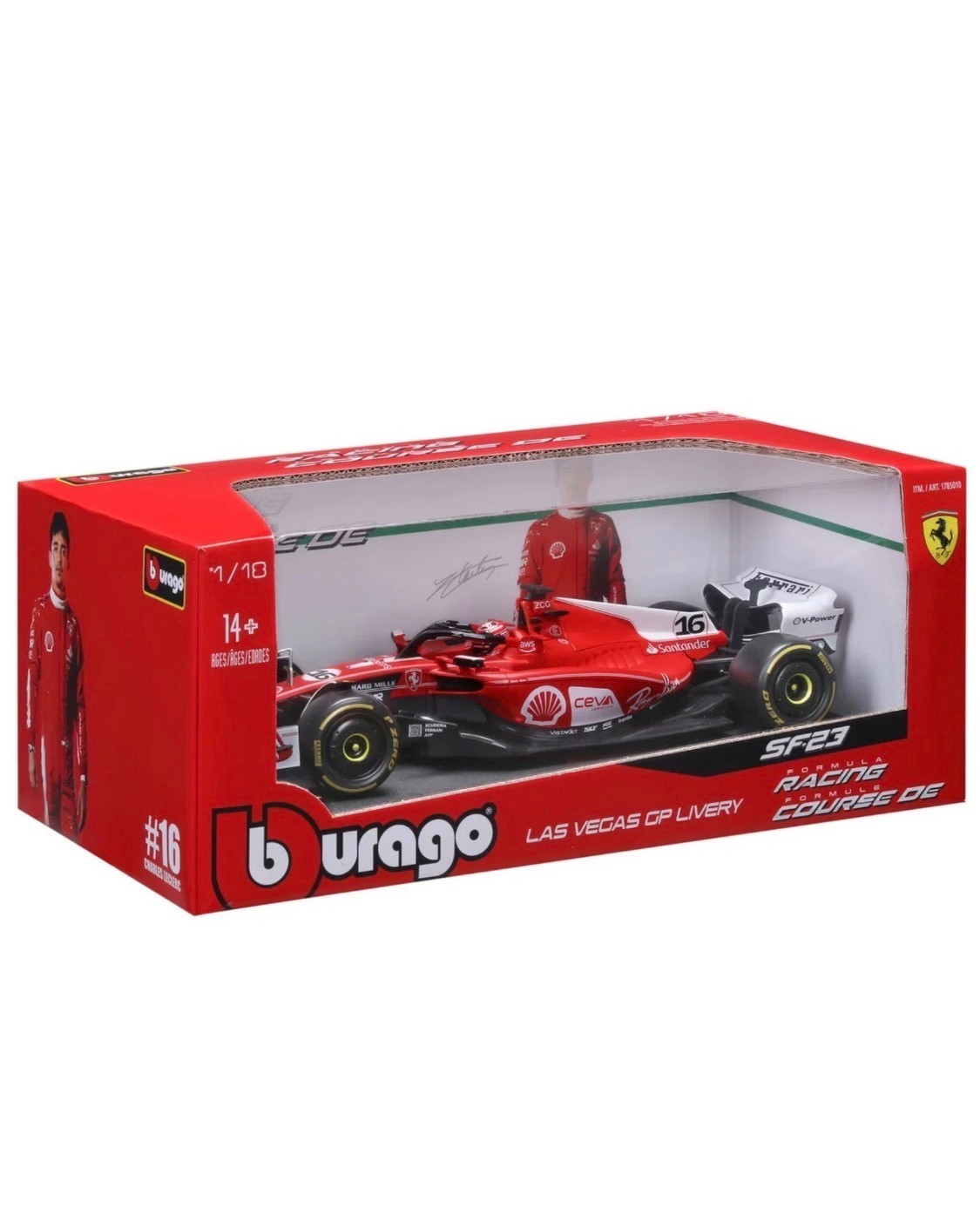 Bburago 1:18 Formula F1 Racing Die-Cast Car, Ferrari, Red Bull, Mercedes