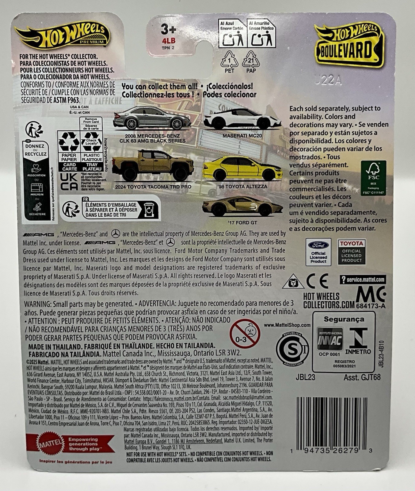2025 Hot Wheels Premium Boulevard ‘98 Toyota Altezza #129