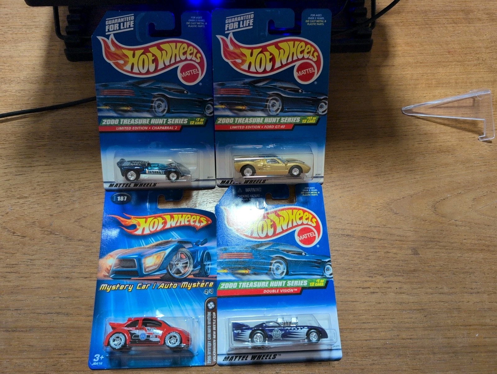 Hot Wheels Lot Of 4 (3) 2000 TREASURE HUNTS & (1) MYSTERY BEETLE CUP BUY IT NOW!