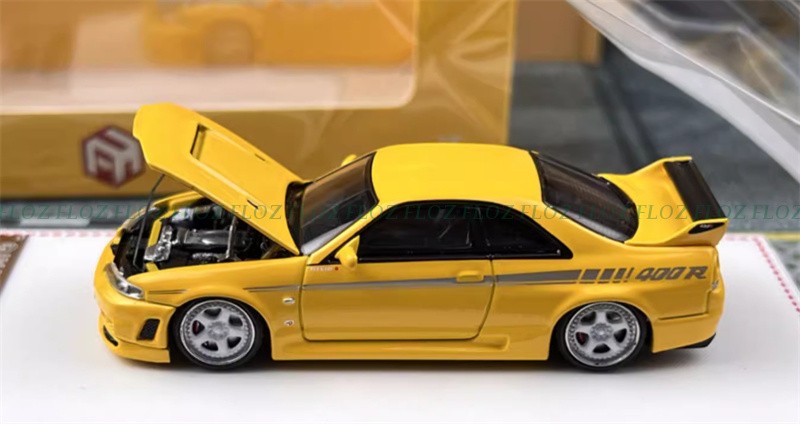 Focal Horizon Nissan Skyline GT-R R33 Nismo 400R Yellow LTD 999PCS 1:64 Model