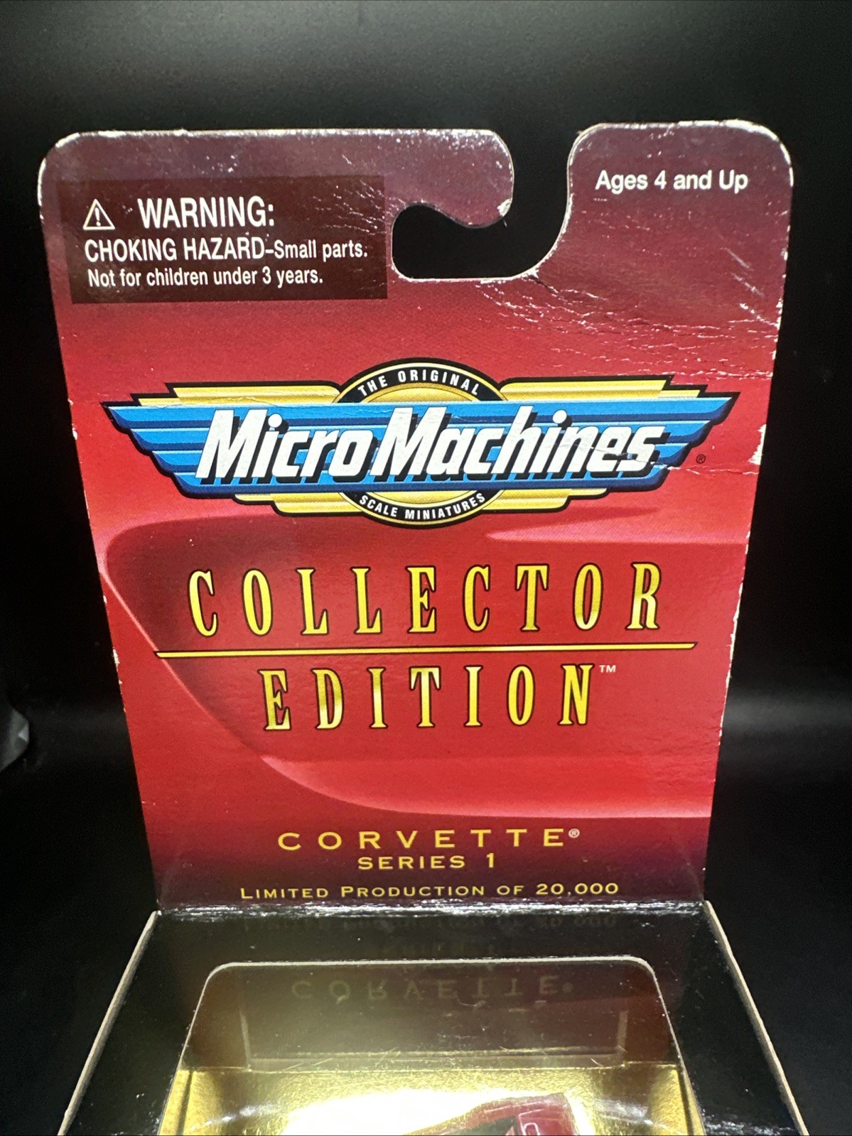 Micro Machines Corvette Series 1 1968 Convertible Removable Top 1998 RED Galoob
