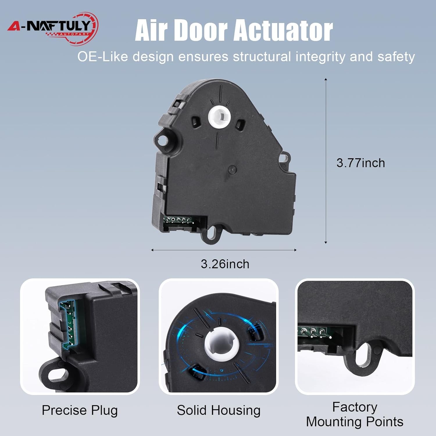2Pcs HVAC Blend Door Actuator Replacement for Chevy Silverado 1500 2500 Suburban