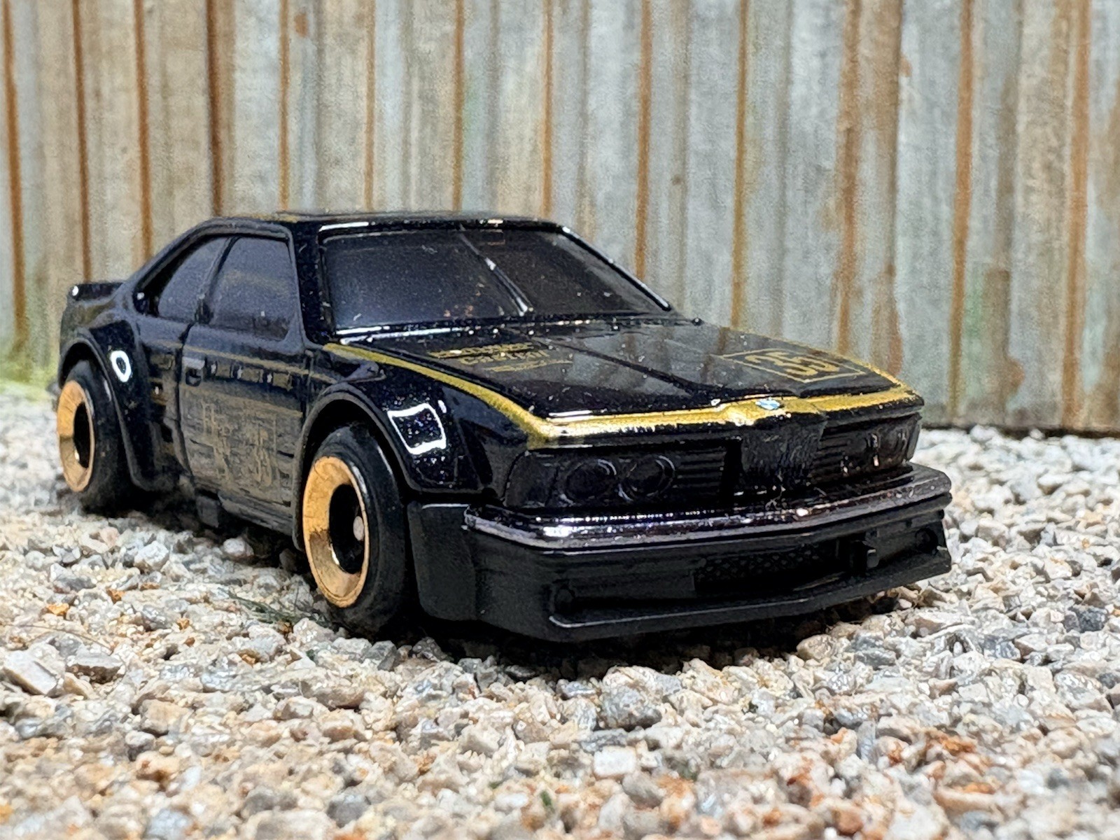 Loose Hot Wheels BMW 635 CSi Black #185 Mainline 2025 Case H New Widebody