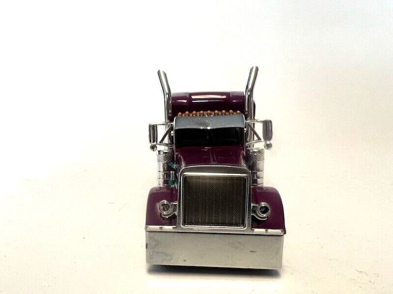 DCP 1/64 SCALE 379 PETERBILT STAND UP SLEEPER, PURPLE WITH TEAL STRIPE