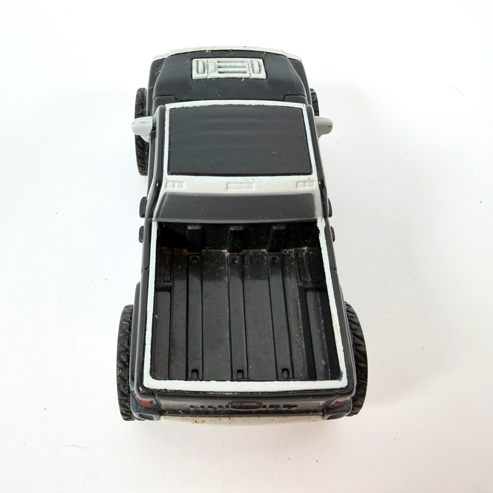 McDonald’s Vtg Hummer H3T Pickup Truck Model Car Black White Happy Meal 3.5″
