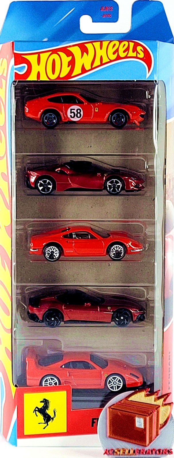 Hot Wheels 🟥🟥 FERRARI 🟥🟥 5 Pack w F40, 12Cilindri, 365 GTB4, SF90 & Dino