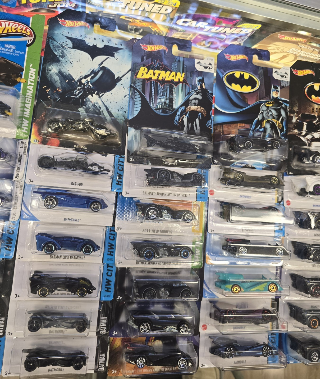 Hot Wheels Batman Batmobile The Bat Batcopter Tumbler Tooned Bat-pod Lot
