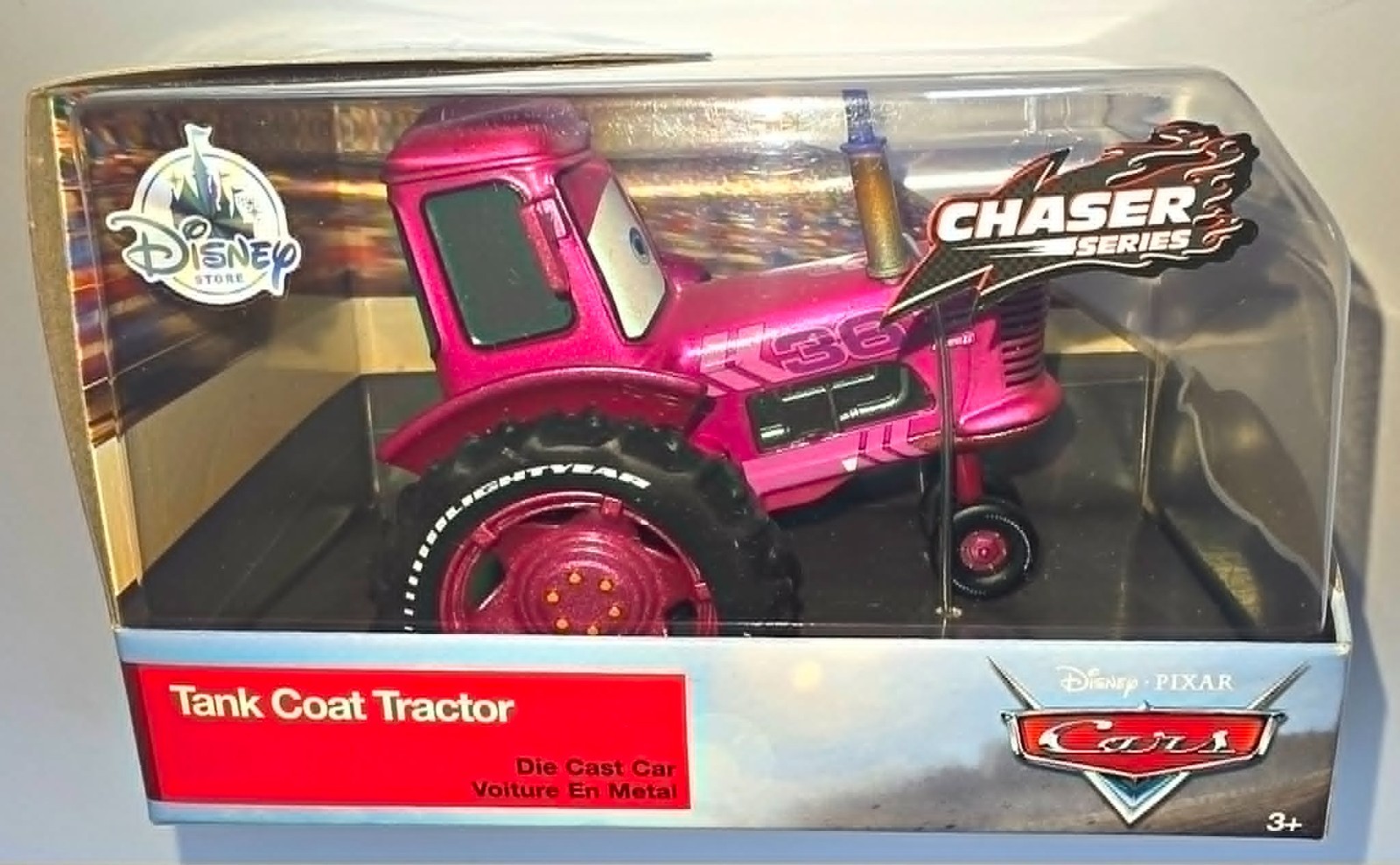 Disney Store Disney Cars Tank Coat Tractor #36 Chaser Series (1:43 Scale) NEW