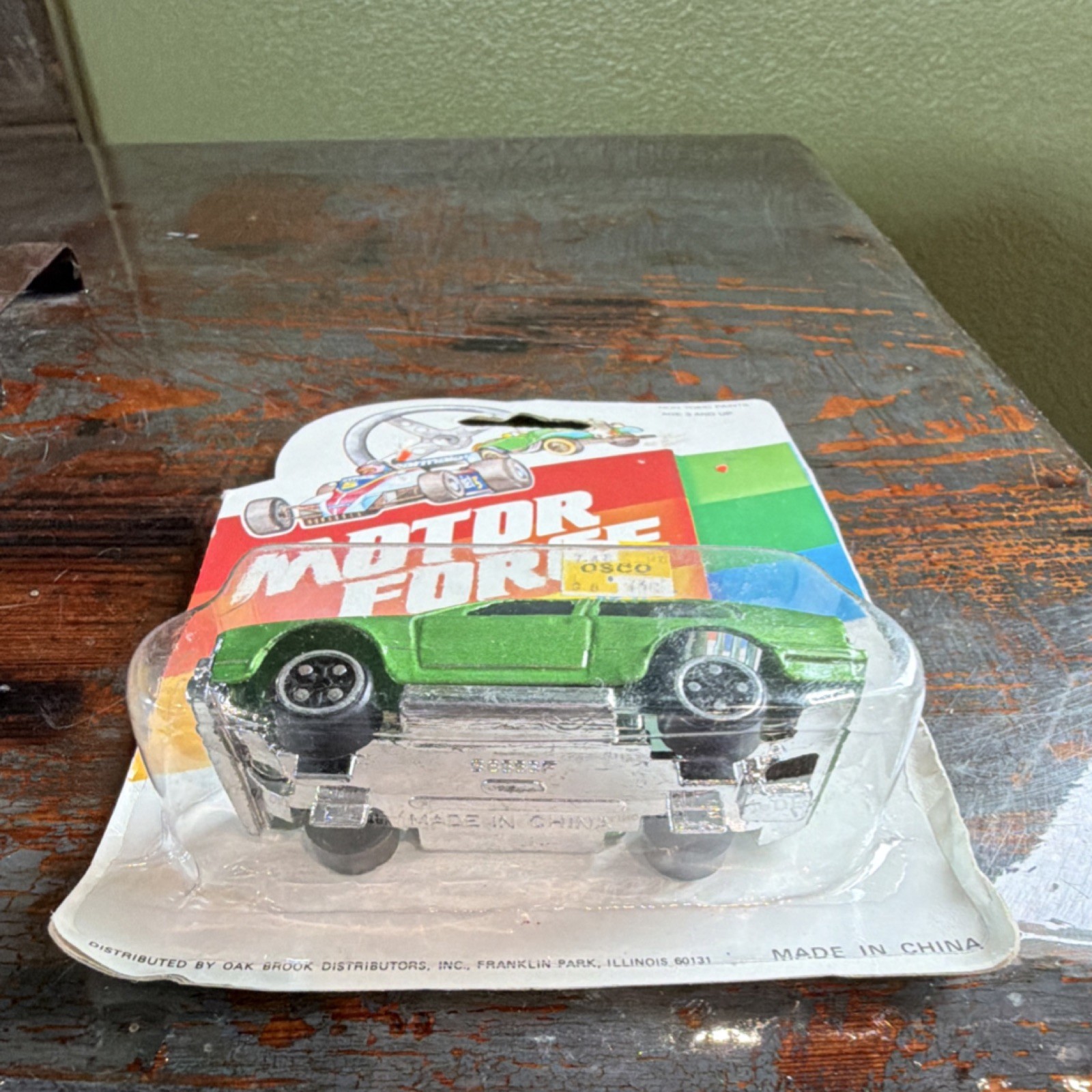 Motor Force Diecast BM 3231 Green Car Fast Running Wheel Ages 3-4 Years