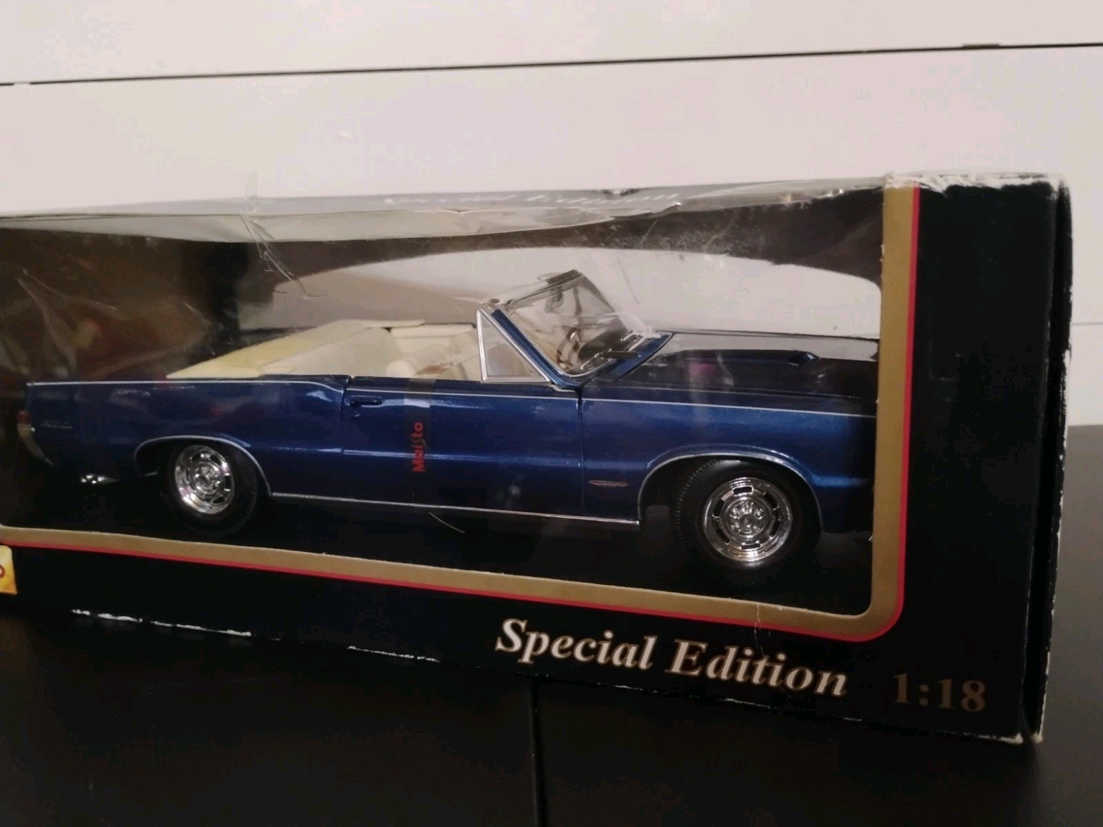 Maisto Special Edition Pontiac GTO 1:18 Diecast Metal Blue Car 1965 New