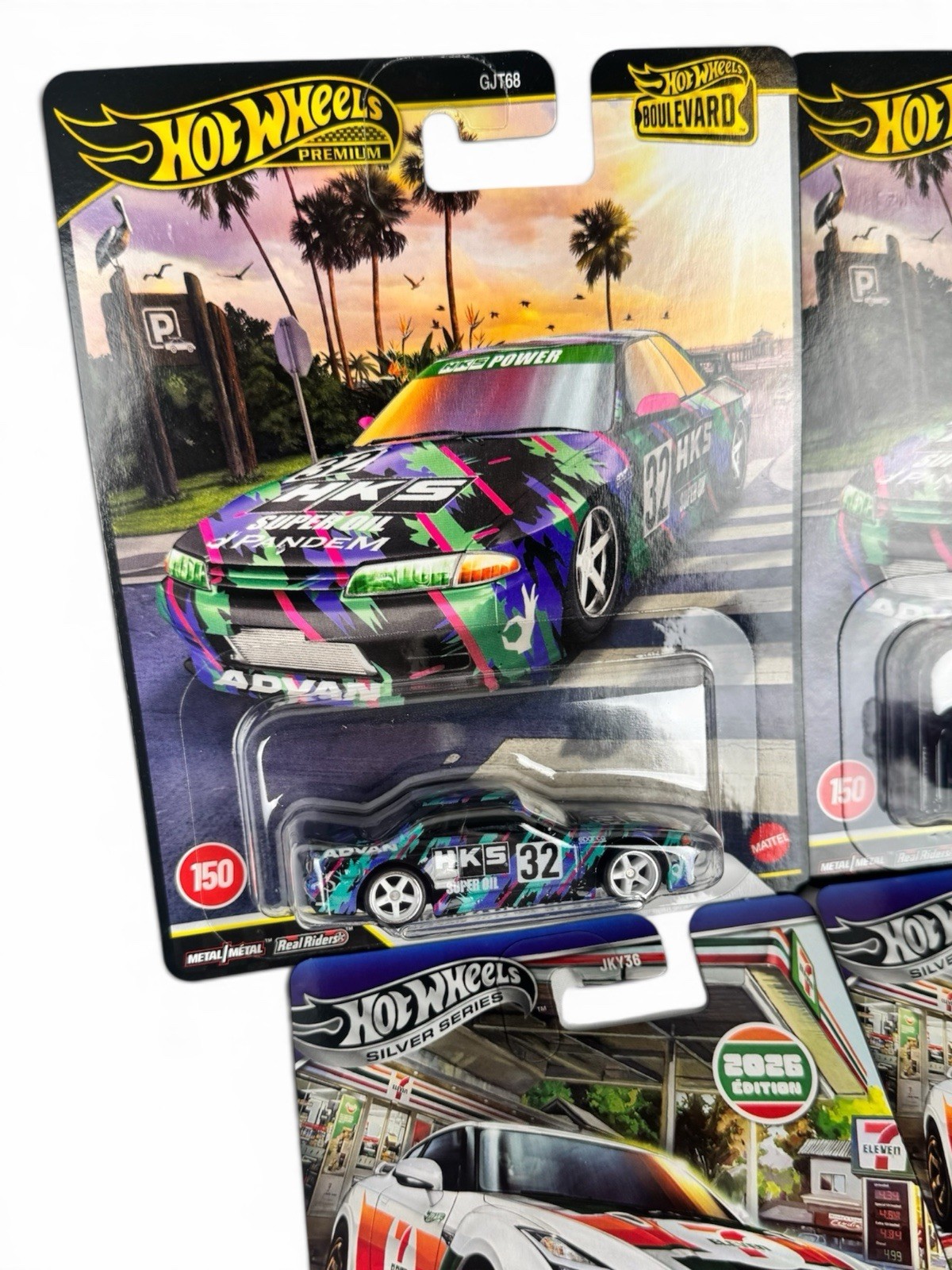 4 GTR LOT – Hot Wheels Boulevard #150 Nissan Skyline R32 Pandem + 7 Eleven R35