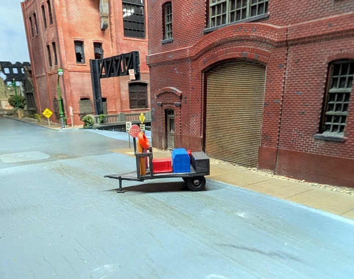 Custom Built 1/87 HO Scale Single Axle Welders Trailer. 3D Printed Resin Model