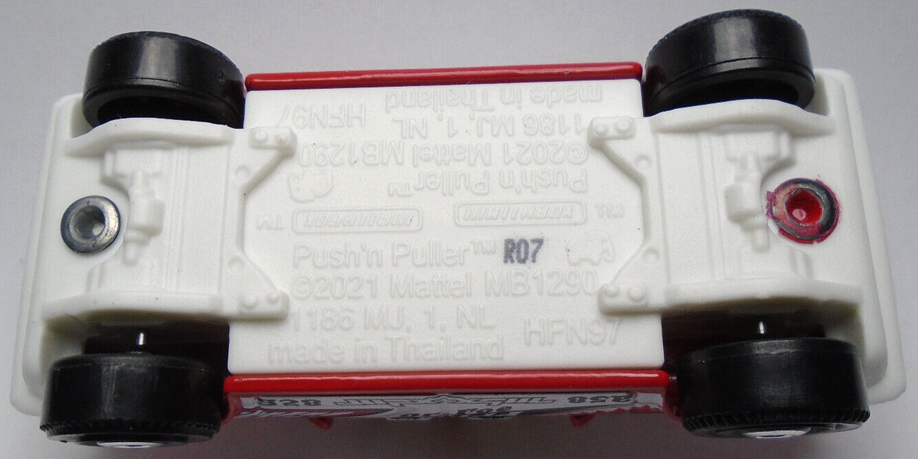 2021 MATCHBOX PUSH’N PULLER #A58 FRIEND OR FOE RED 1:64 DIECAST 2 1/2″ RACE CAR