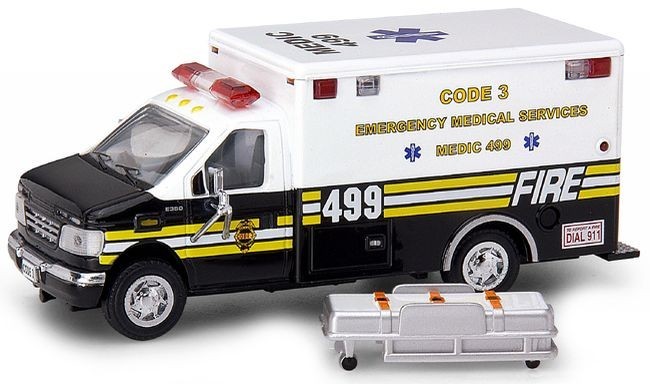 Code 3 Collectibles Chief’s Edition #4 Ford E-350 Ambulance 499 #12253