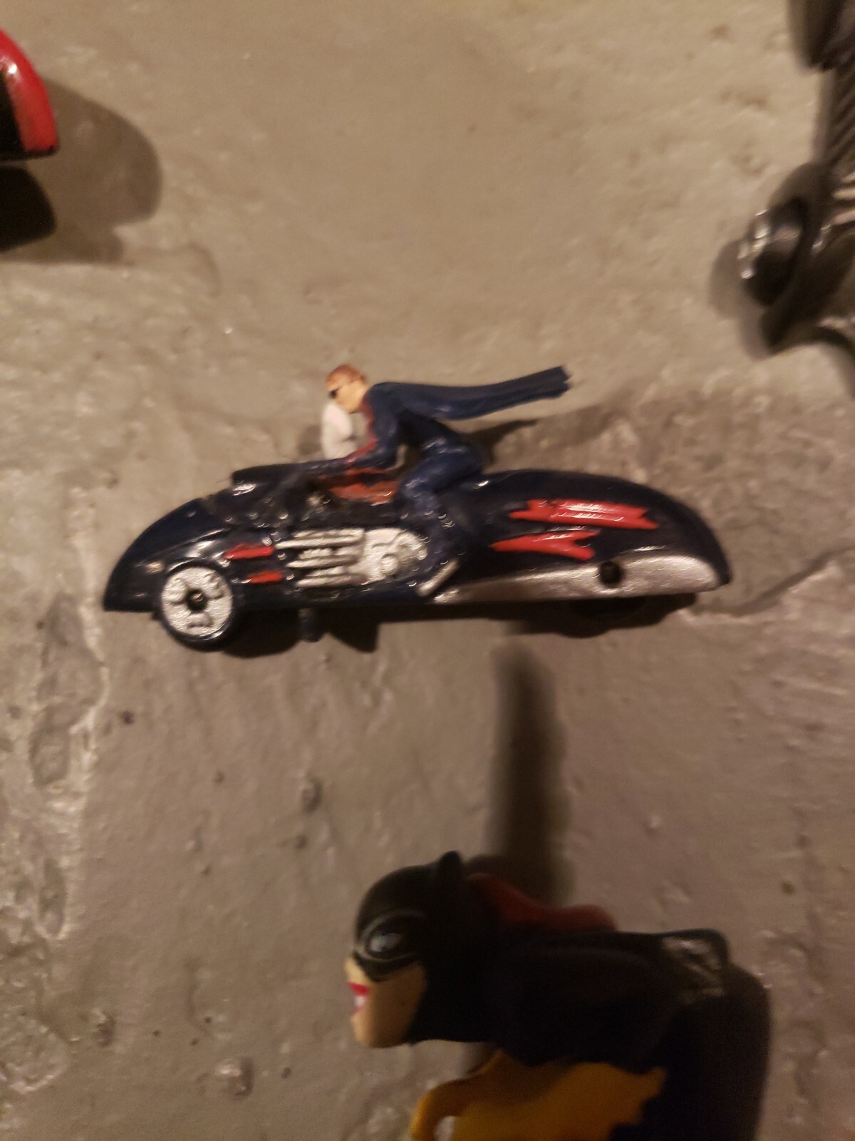 Vintage Batman, 8 Die Cast Vehicles, 4 Plastic, 5 Die-cast and plastic figs