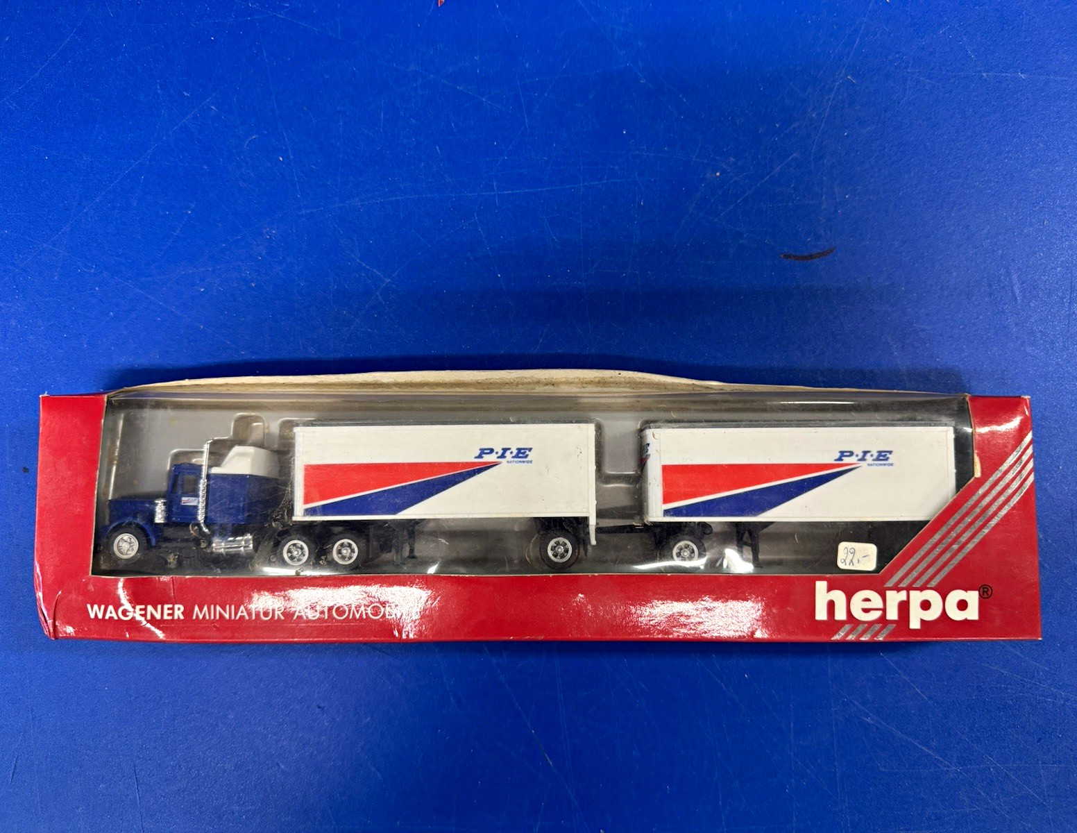 Herpa 1:87 Peterbilt Tractor Trailer/Semi Wagener Miniatur Unopened Box